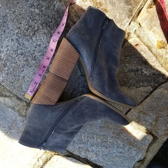 Nine West Kirbyo Suede Leather Heel Boots Size 7.5 - Picture 9 of 11